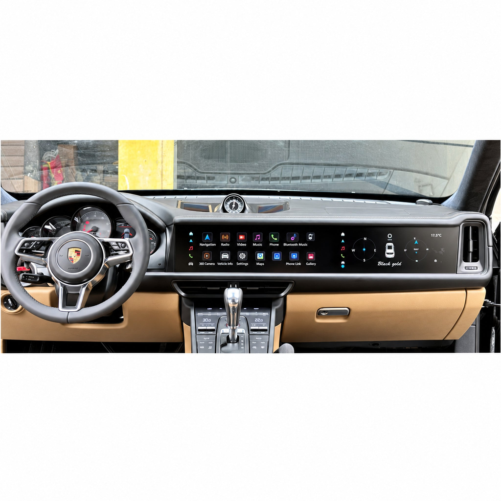 Navigation display and accessories — English product illustration