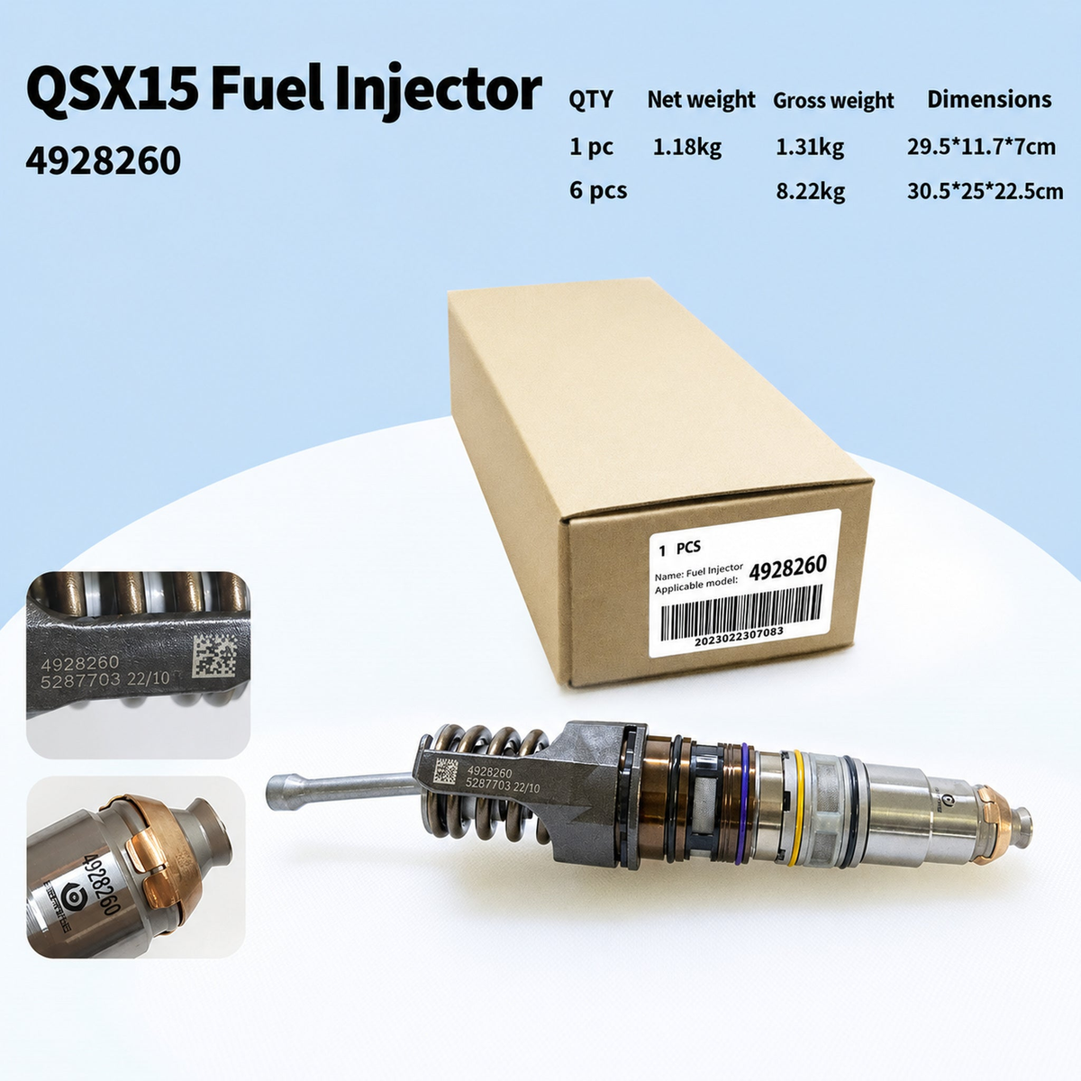 Product details and specifications in English